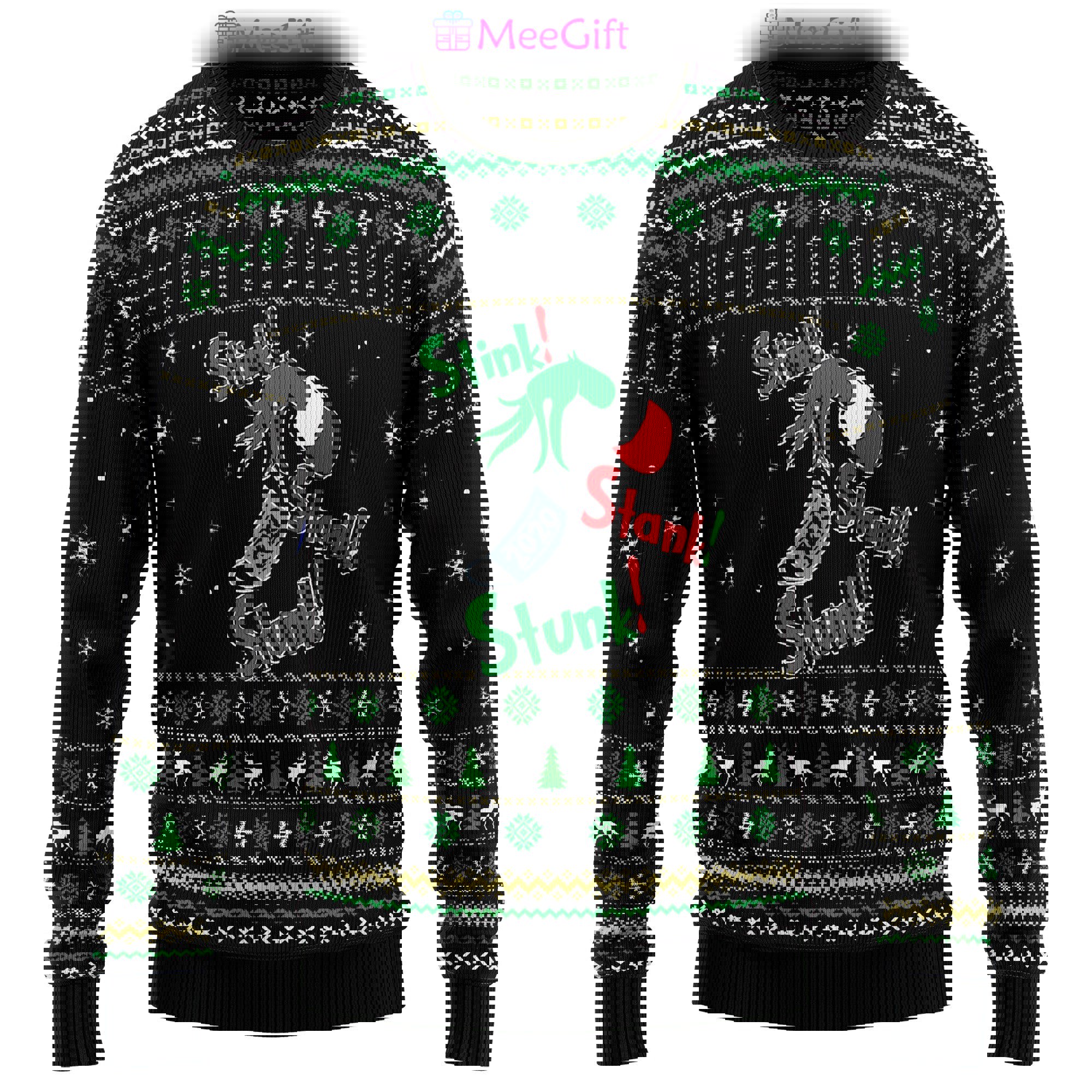 Stink stank stunk grinch ugly christmas…
