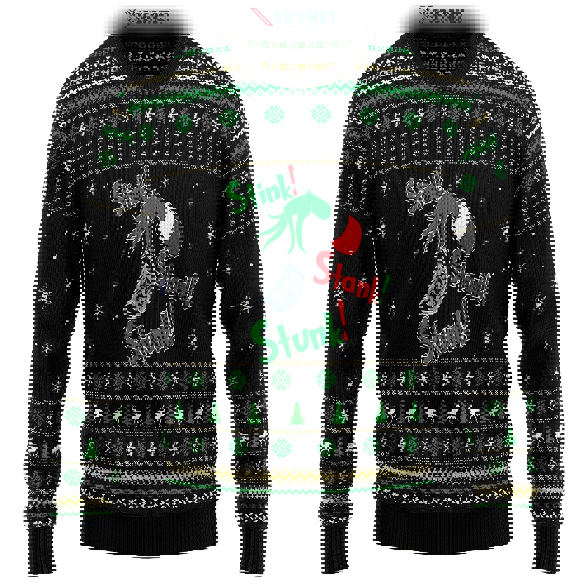 Stink stank stunk grinch ugly christmas…