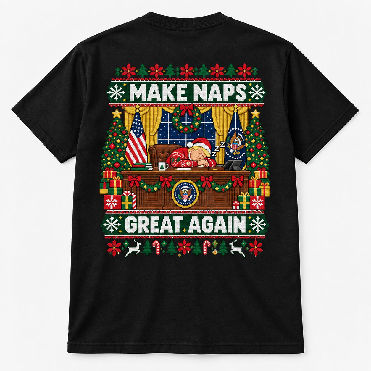 Funny Trum'p Holiday Travel Nap T-Shirt