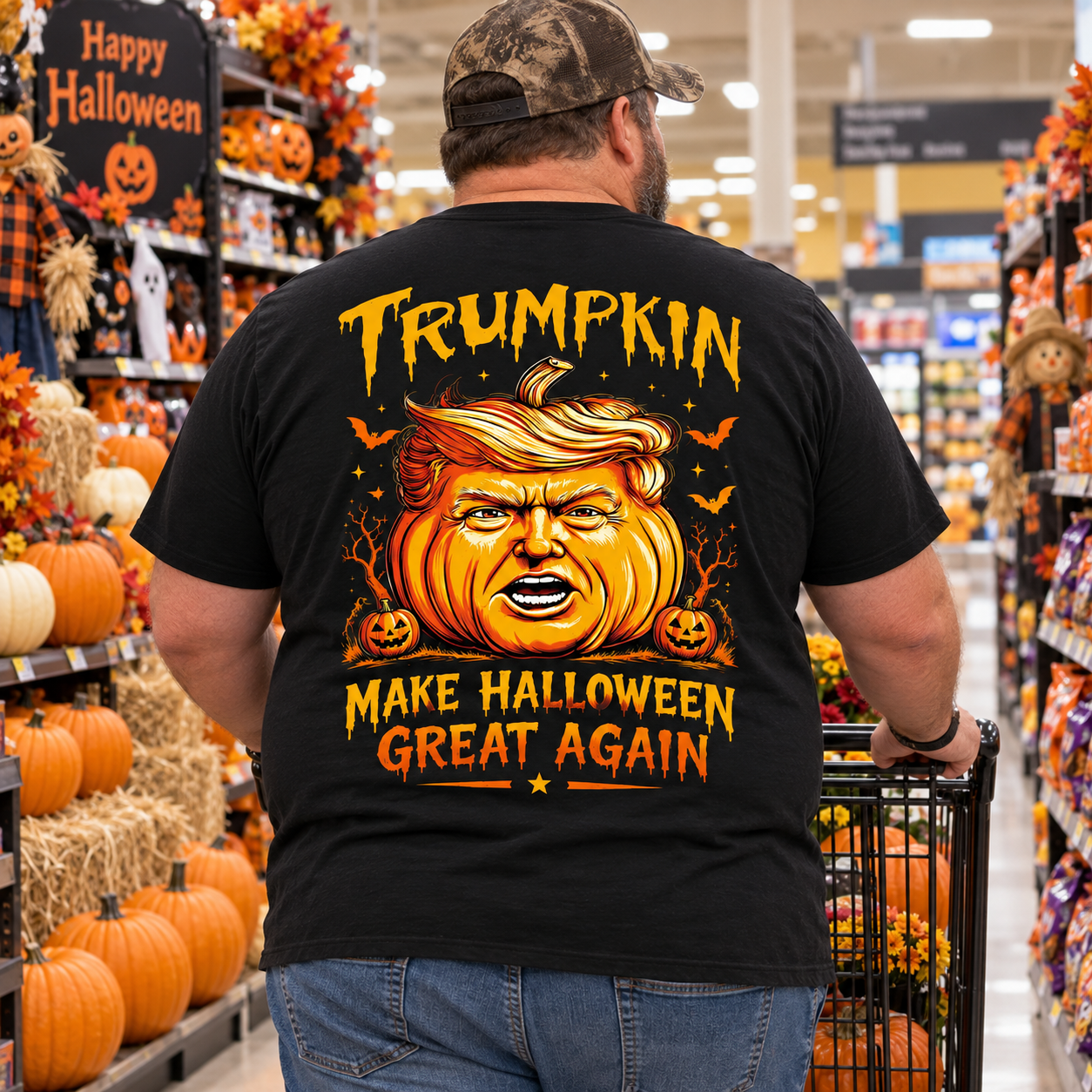 Funny Great Trumpkin Halloween Shirt Graphic T-Shirt